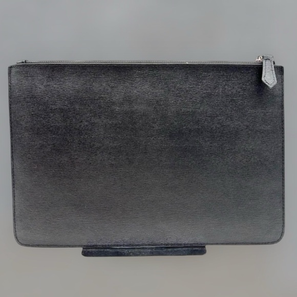 Fendi Monster Studs Leather Clutch Leather Bag Multicolor Rare LARGE Limited Ed - Picture 6 of 16